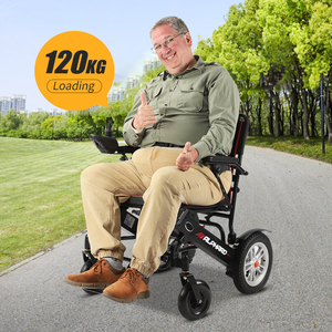 <span class=keywords><strong>120kg</strong></span> Capacité de charge Voyage Portable Pliable Électrique Fauteuil Roulant Tout Terrian Conduite Lisse Fauteuil Roulant Électrique pour Aîné - Product Image 2