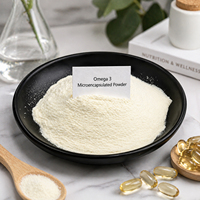 Poudre d'huile de poisson microencapsulée DHA EPA, acides gras oméga 3 hydrosolubles, supplément de matières premières naturelles pour le cerveau et l'immunité