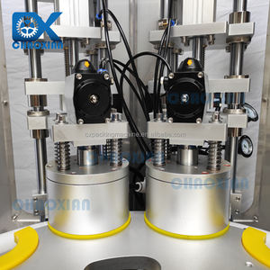 Máquina taponadora automática de 2 cabezales de tapado, tarro de vidrio con pasta de mermelada, <span class=keywords><strong>sellador</strong></span> taponador al vacío giratorio - Product Image 5