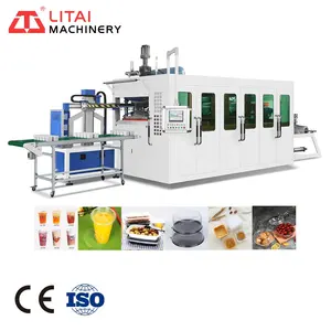 Fully Automatic Hydraulic Drive Thermoforming Machine For Making Plastic Takeaway Coffee Cup And Plate