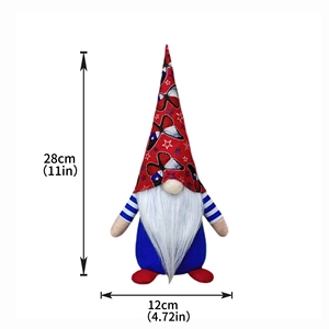 Decorazioni per il Giorno dell'Indipendenza di <span class=keywords><strong>Capodanno</strong></span>: bambole gnomi per le festività americane, bambole senza volto e peluche di Rudolf - Product Image 6