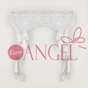 KISS ME ANGEL giarrettiera sexy trasparente con nodo a farfalla seducente pizzo ultra sottile set di calze giarrettiera <span class=keywords><strong>senza</strong></span> calze T-pants - Product Image 6