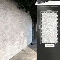 Panneau mural 3D en PU imitation pavés, revêtement léger en pierre de galet simulée pour la décoration extérieure et intérieure des hôtels