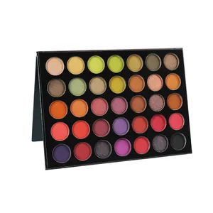 Beleza vitrificada 35 cores Shades Maquiagem Pop Eyeshadow Palette Highlighter Shimmer Maquiagem Pigmento Eyeshadow Palette