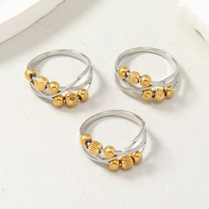 No Fade Stainless Steel Anxiety <b>Ring</b> for Women Multi Layers Open Adjustable <b>Spinner</b> Fidget Beads <b>Rings</b> for Anxiety Worry <b>Ring</b> - Product Image 6