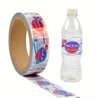 Manchon thermorétractable personnalisé, étiquette rétractable à l'eau, étiquette de bouteille, film rétractable en PVC pour bouteille, étiquettes pour l'eau