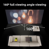 150 pouces HD Double face extérieur sol 3D Style 16/9 écran de Projection Portable noir blanc 120 pouces projecteur 2.6 pouces écran Lcd