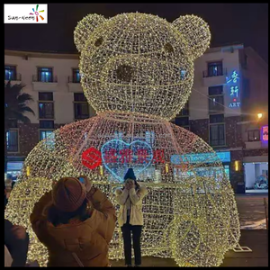 Ideas de Decoración para Festivales, Luz LED con Motivo de Oso para Decoraciones Navideñas en Exteriores - Product Image 6
