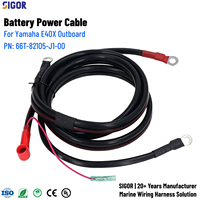 Faisceau de câblage de démarrage électrique pour moteur hors-bord marin 66T-82105-J1-00 PTFE/PBT/PVC, indice de protection IP67, gaine en PVC, compatible Yamaha 40HP E40X