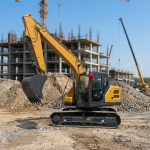 Excavatrice sur chenilles hydraulique XE135G de 13,8 tonnes et 0,52 m³ à haute productivité, puissance de 73 kW, pour travaux routiers - Product Image 1