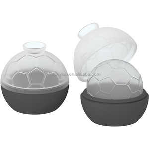 Moule à glaçons en silicone de qualité alimentaire en forme de ballon de football 3D à cavité unique, facile à démouler, pour whisky et cocktails - Product Image 2