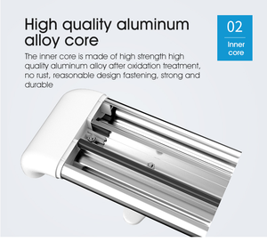 Main courante de couloir anti-collision en PVC et aluminium de qualité supérieure, 1,6 mm, installation rapide, pour hôpitaux, maisons de retraite et maternelles - Product Image 2