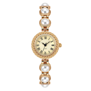 Virtue Fashion Vintage Mujer Ajuste libre Pulsera de perlas Elegancia francesa, Joyería de citas románticas - Product Image 1