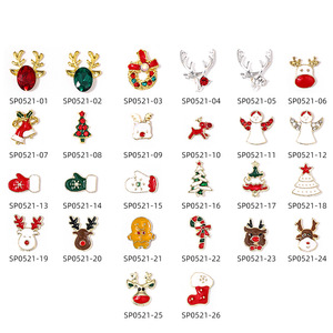 Vente en gros 3D Rhinestone Nail Jewelry Christmas Tree Nails Art Decoration Logo personnalisé Nail Supplies Charms en vrac - Product Image 5