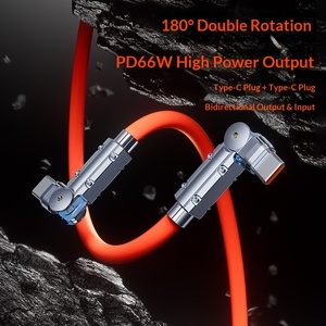 Câble de données en silicone à charge rapide Type-C et connecteurs pour Oppo, charge deux-en-un - Product Image 5