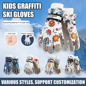 Gants d'hiver imperméables pour enfants Gants <span class=keywords><strong>de</strong></span> neige chauds Gants <span class=keywords><strong>de</strong></span> <span class=keywords><strong>ski</strong></span> Patinage Cyclisme Mitaines pour tout-petits Gants d'équitation coupe-vent - Product Image 3