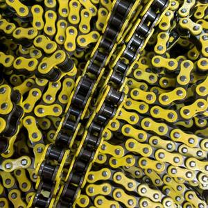 Juego de <span class=keywords><strong>Cadena</strong></span> de Motocicleta <span class=keywords><strong>Dorada</strong></span>, Nuevo, Cadenas de Piñón de Acero para Motocicletas 420 428 428H <span class=keywords><strong>520</strong></span>, Piezas de Transmisión - Product Image 2