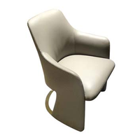 Chaise de salle à manger moderne pour salon et hôtel, en contreplaqué d'eucalyptus, feuille stratifiée haute pression, acier inoxydable, matériau bois