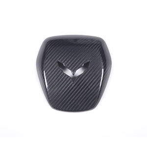 غطاء تزيين لوحة عجلة القيادة لسيارات شيفروليه كورفيت C7 Stingray Z06 من 2014 إلى 2019، اكسسوارات داخلية من ألياف الكربون الحقيقية - Product Image 5