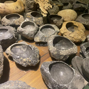 Mini jardin super miniature, bol en pierre naturelle pour bonsaï, art du penjing, <span class=keywords><strong>micro</strong></span>-pot paysager, pot de fleurs, jardinières - Product Image 3