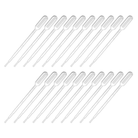Pipette Pasteur jetable en plastique graduée de 1 ml, compte-gouttes de transfert, échantillonneur de liquide de laboratoire
