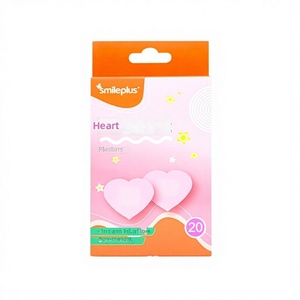 Bende Adesive Mediche Trasparenti a Forma di <span class=keywords><strong>Cuore</strong></span> per Bambini, Estensibili, <span class=keywords><strong>con</strong></span> Motivi, Confezione da 20, Design Cartone Animato Animali, Resistenti all'Acqua - Product Image 2