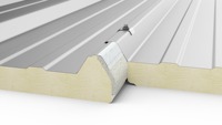 Panneau sandwich pour mur et toit en acier galvanisé coloré Dongan, isolé en PU PIR, pour bâtiments en structure acier, chambre froide