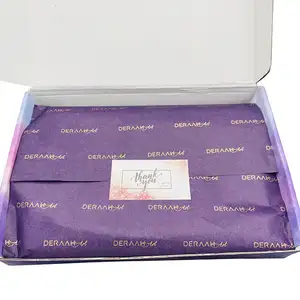 Emballage en papier rouleau boîte-cadeau Vêtements Logo imprimé personnalisé emballage vêtement papier de soie