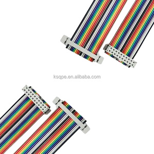 6 8 10 12 14 16 20 24 26 30 34 40 50 60 64 Pin 2.54mm 间距 IDC 连接器 灰色扁平电缆组件 IDC 带状电缆 - Product Image 6
