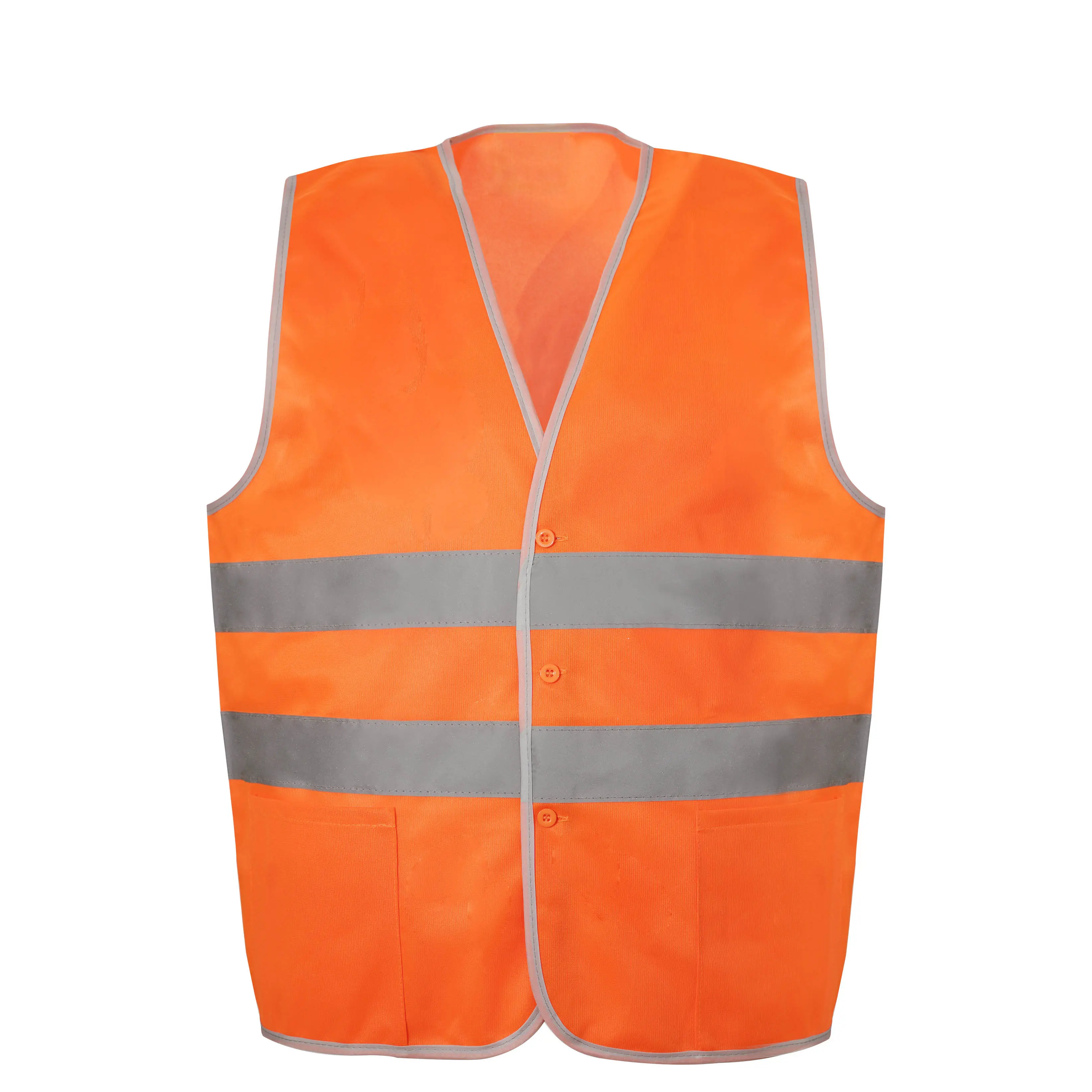 Engineer Safety Vest Sample available fluorescent yellow and orange two horizontal roadway reflective safety vest