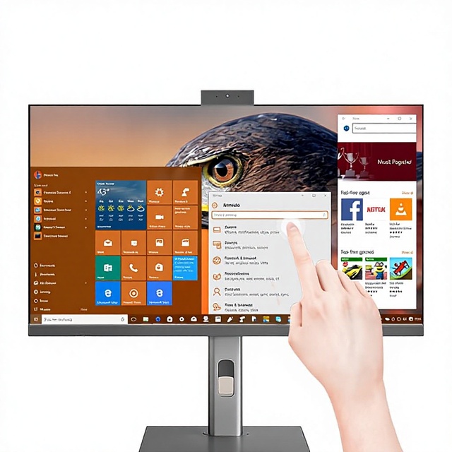 Intel Touch Screen All-in-One Teaching Computer P2406W Integrated Graphics 2.5-3.0GHz Processor Wired Keyboard Mouse Full Set
