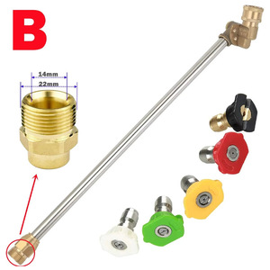 Tige d'extension pour pistolet à eau haute pression compatible avec les buses <span class=keywords><strong>de</strong></span> <span class=keywords><strong>lavage</strong></span> auto <span class=keywords><strong>Karcher</strong></span>, accessoires pour nettoyeur haute pression - Product Image 5