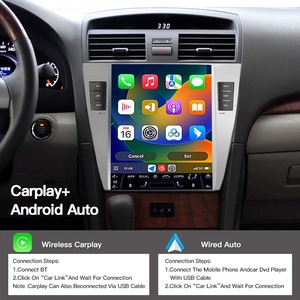 Android14 Carplay สำหรับ Toyota Camry 2007-2011 หน้าจอแบบ Tesla วิทยุติดรถยนต์ GPS นำทาง เครื่องเล่นมัลติมีเดีย สเตอริโอ 2Din 4G DSP - Product Image 4