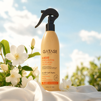 Spray réparateur capillaire biphasé à l'amande et au beurre de karité, ultra-hydratant, anti-frisottis, après-shampoissant sans rinçage, qualité supérieure, pour tous types de cheveux