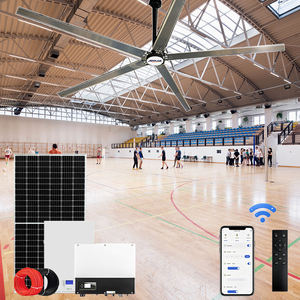 Ventilador de Techo Comercial <span class=keywords><strong>Aifon</strong></span> 12 FT con Energía Solar, 3.6M, Bajo Ruido, Circulador de Aire para Almacenes y Gimnasios, 5 Aspas de Aluminio - Product Image 1