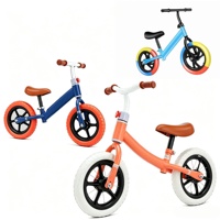 Vélo d'équilibre léger en plastique pour enfants de 2 à 7 ans, 12 pouces, idéal pour l'entraînement en extérieur – Meilleure vente