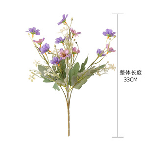 ช่อดอกเดซี่ประดิษฐ์ CallaFloral สีขาว ชมพู เหลือง ทำจากโพลีเอสเตอร์ สำหรับตกแต่งงานแต่งงาน งานฝีมือ สไตล์ INS - Product Image 4