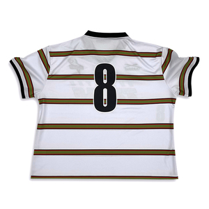 Camiseta de Fútbol Corta Personalizable, Sublimada, Transpirable, de Secado Rápido, 100% Poliéster, Blanca y Roja, Estilo Casual - Product Image 4