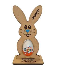 Personalised <strong>Easter</strong> <strong>Egg</strong> Rabbit Holder Decoration Bunny Treat <strong>Kinder</strong> <strong>Egg</strong> Hunt Gifts for Kids - Product Image 6