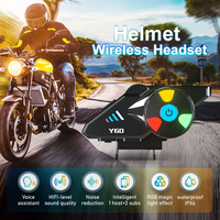 Casque sans fil pour moto Y60 avec suppression du bruit, étanche IPX6, autonomie de 10h et portée de 10m pour casques