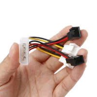 Câble répartiteur Molex 4 broches, faisceau de câbles, adaptateur d'alimentation ventilateur 2 broches 24AWG UL1007 VW-1 personnalisé pour alimentation d'ordinateur
