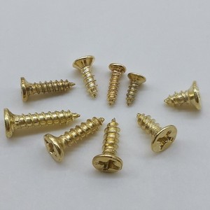 Flathead Gold Phillips <b>Screws</b> Inch Standard Thread Zinc Plated Iron <b>Screw</b> For General Use - Product Image 1