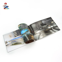 Brochure personnalisée imprimée offset de haute qualité, reliée à cheval, prix de gros usine