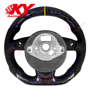 Racing Custom LED RPM Carbon Fiber Steering Wheel for Audi RS3 RS4 RS5 RS6 RS7 A1 <b>A3</b> A4 A5 A6 A7 S3 S4 S5 S6 S7 S8 SQ5 - Product Image 4