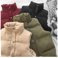 Gilets d'hiver rembourrés pour homme avec patch en daim
