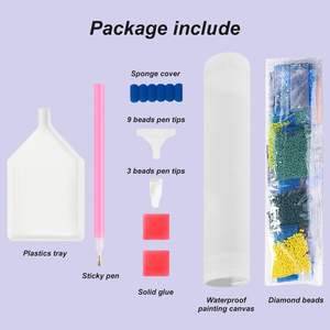 Venta al por mayor 5D DIY diamante bordado pintura <span class=keywords><strong>mago</strong></span> estilo moderno cuadrado diamante pintura Kits para decoración de pared - Product Image 5