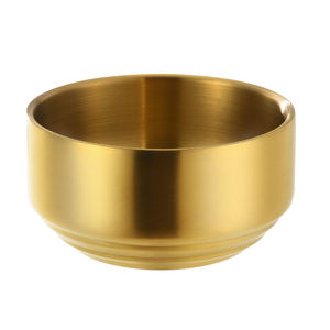 샐러드 그릇과 가정용 식기 한국식 금속 맞춤형 파티 지속 가능한 금 금속 그릇 스테인레스 스틸 14 Cm - Product Image 6