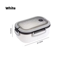 Portable Hermétique Boîte À Lunch 2 Couche Grille Enfants Étudiant Bento Boîte avec Fourchette Cuillère Étanche Micro-ondes Prévenir Les Odeurs École
