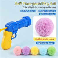 Lanceur de balles interactif pour chat, jouet en peluche lanceur de balles, jouet de rapport pour animaux de compagnie, anti-ennui, exercice intérieur pour chats et chatons