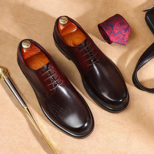 Nouvelles Bottes d'Hiver Montantes Classiques Polyvalentes Décontractées pour Hommes, Imperméables en Cuir Véritable, Rehaussantes, pour le Travail en Extérieur et le Sport - Product Image 1